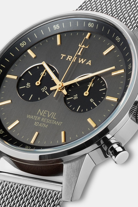 Triwa Smoky Nevil Montres Steel Mesh