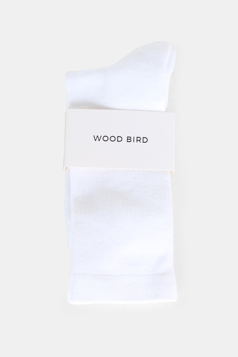WoodBird Tennis Chaussettes Hvid