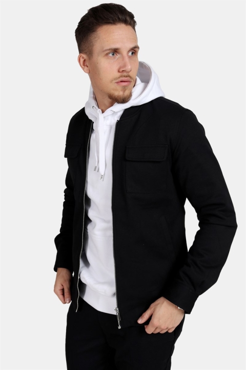 Clean Cut Pocket Jersey Veste Black
