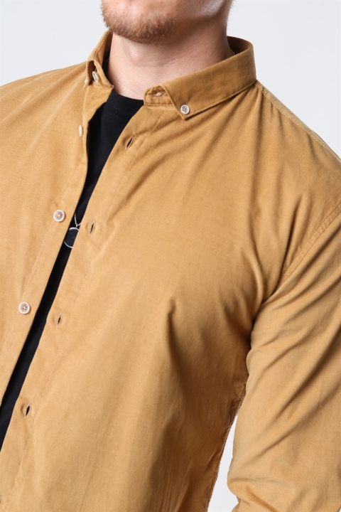 Lindbergh Corduroy Chemises Camel