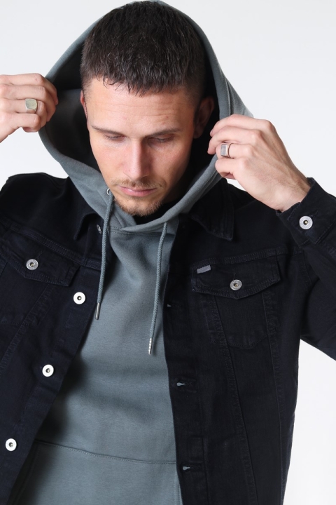 Solid Peyton Denim Veste Black Denim