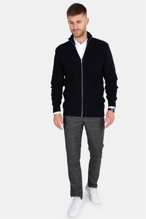 Clean Cut Osin Zip Cardigan Tricot Navy