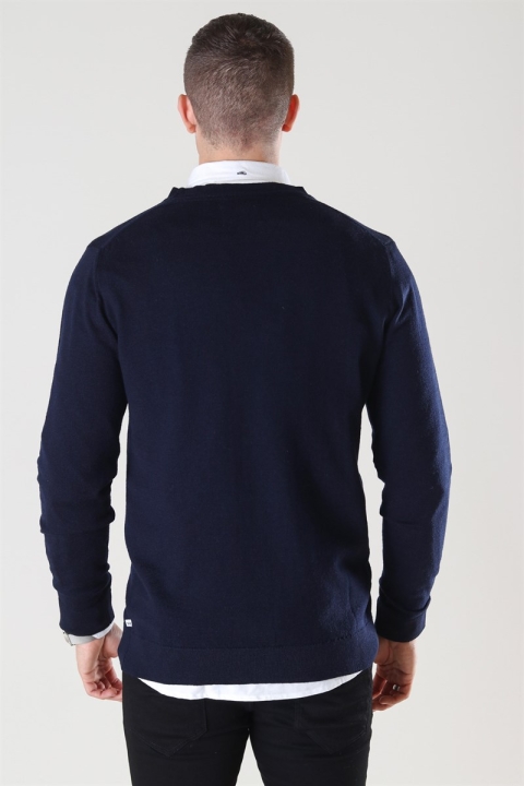 Kronstadt Johannes Merino Tricot Cardigan Navy