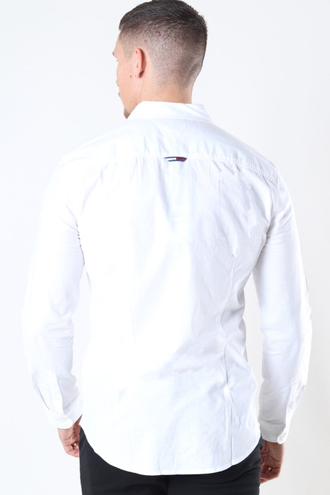 Tommy Jeans Slim Stretch Oxford Chemises White