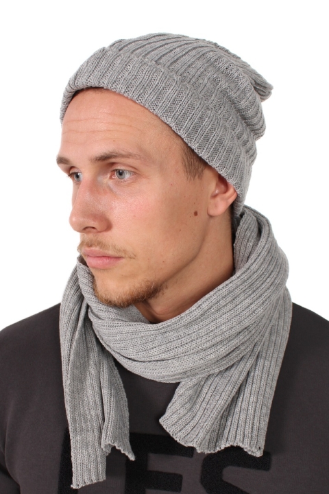 Urban Classics TB 1284 Bonnet Tørklæde Sæt Grey