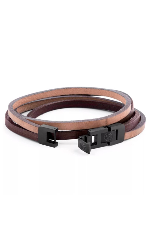 Lucleon Læder Bracelet Brun/Beige