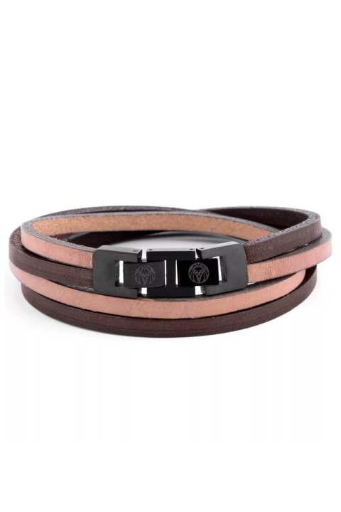 Lucleon Læder Bracelet Brun/Beige