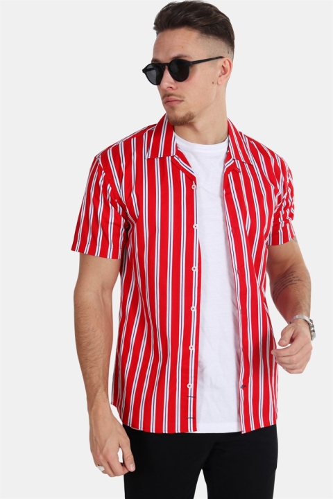 Kronstadt Cuba S/S Gr.81 Chemises Red/White/Blue