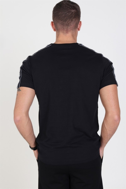 Champion Stripe C Logo Crewneck T-shirt Black