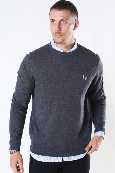Fred Perry Classic CN Tricot Graphite Marl
