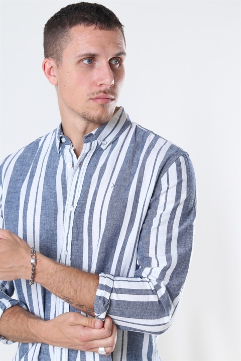 Clean Cut Sälen 146 LS Chemises Blue/Off White