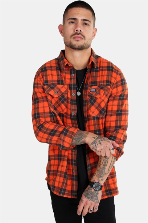 Superdry Rookie Ridge Chemises Broken Twill Orange