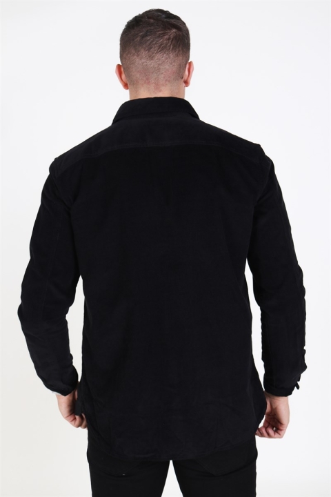 Selected Craig Cord Chemises Black