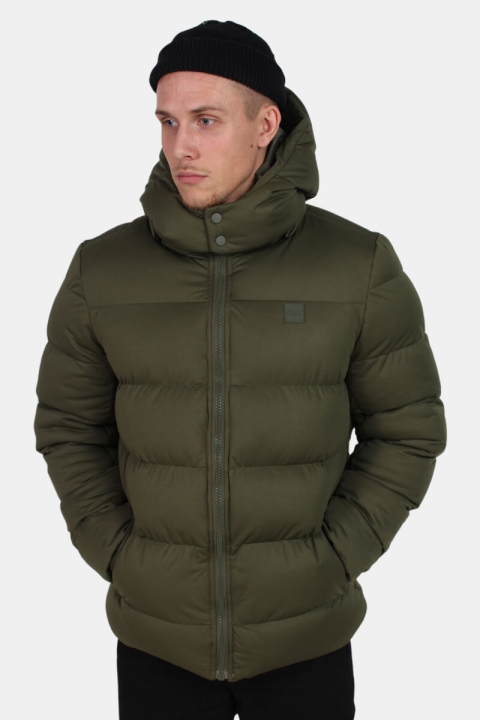 Urban Classics Hooded Boxy Puffer Veste Olive