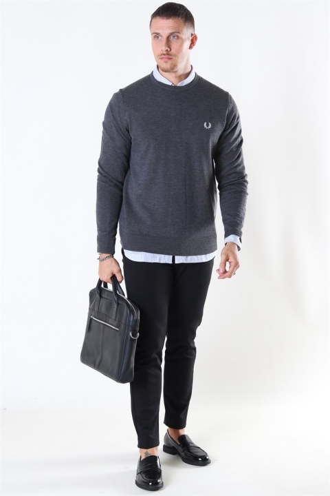 Fred Perry Classic CN Tricot Graphite Marl
