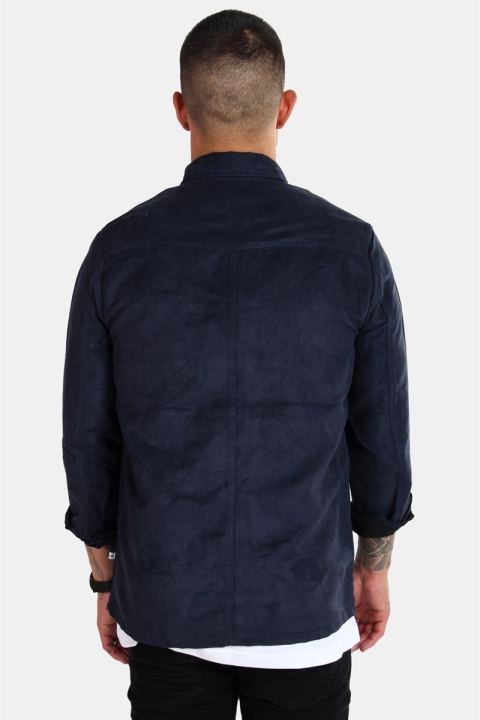 Kronstadt Johan Zip Suede Chemises Navy
