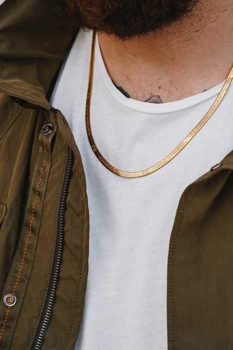 Northern Legacy Herringbone Colliers Gold