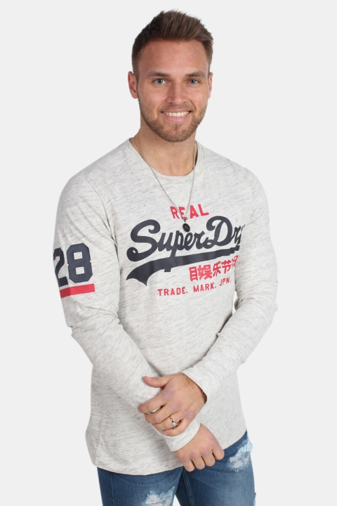 Superdry Vintage Logo Due L/S T-Shirt Watchban Ice Grit