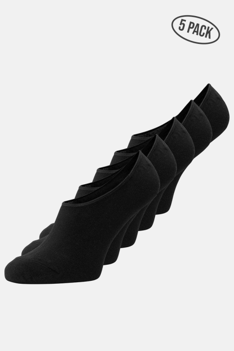 Jack & Jones Basic Multi Invisible Chaussettes 5-Pack Black