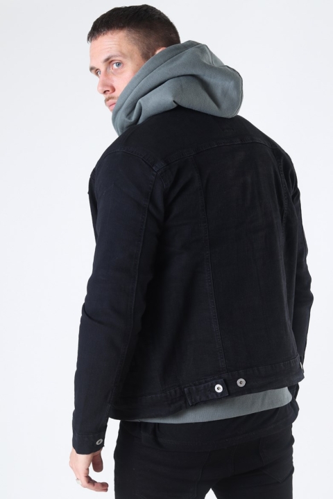 Solid Peyton Denim Veste Black Denim