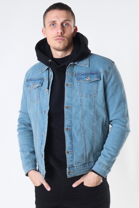 Solid Peyton Denim Veste Light Village Blue Denim