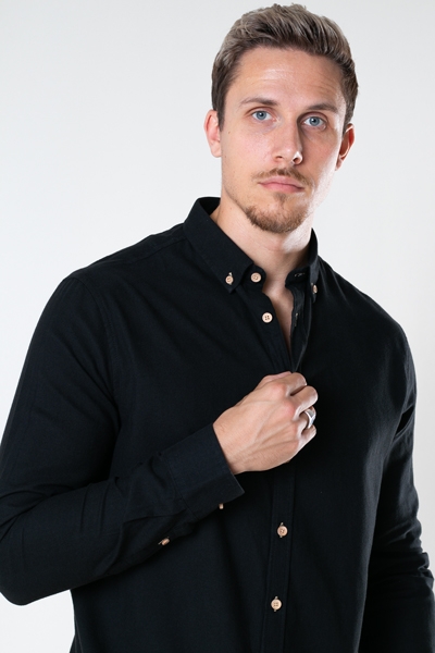 Kronstadt Johan Diego Cotton Chemises Black