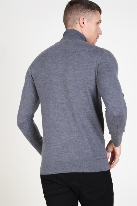 Kronstadt Johannes Merino Rullekrave Tricot Anthracite