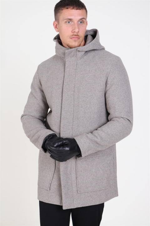 Jack & Jones Roland Wool Parka Veste Greige