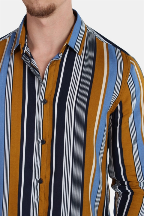Solid Tinder L/S Chemises Chinese Yellow