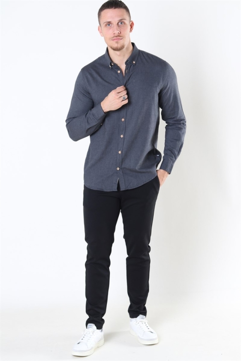 Kronstadt Johan Diego Cotton Chemises Dark Grey