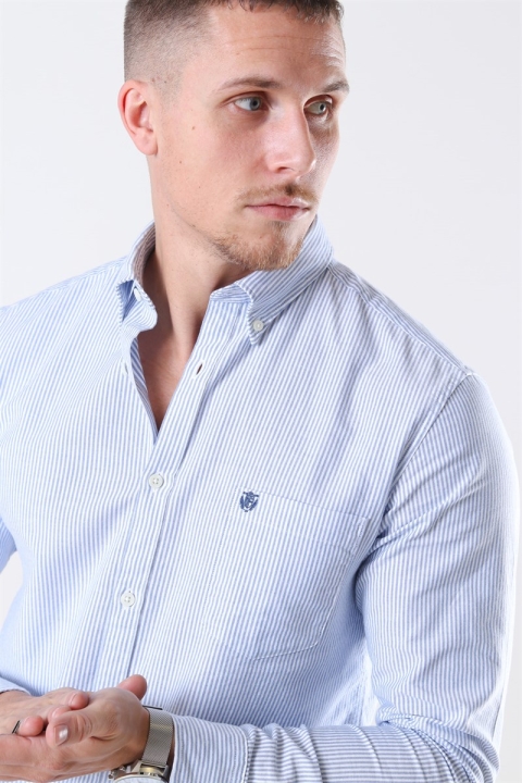 Selected Collect Chemises White/Light Blue Stripe