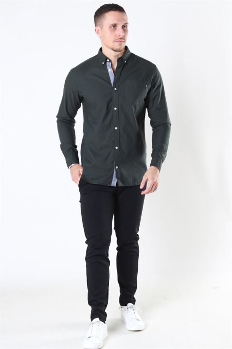 Jack & Jones Classic Soft Oxford Chemises LS Olive Night