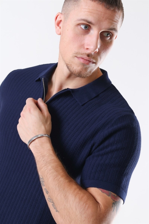 Jack & Jones Blabristol Tricot SS Polo Maritime Blue