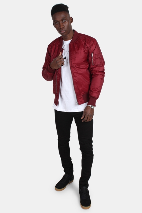 Urban Classics Bomber Veste Burgundy