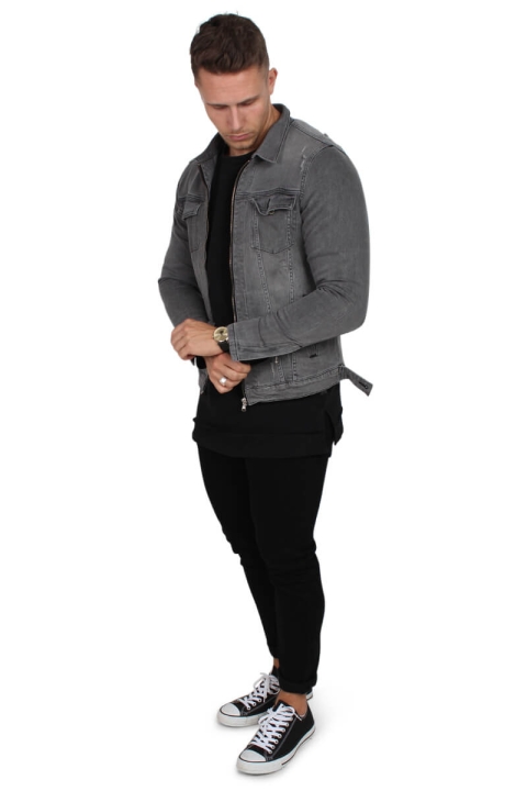Just Junkies Barry Zip Denim Veste Frost Grey