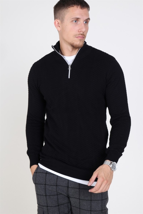 Kronstadt Carlo Half Zip Tricot Black