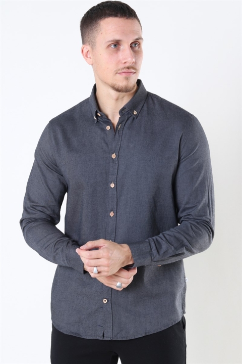 Kronstadt Johan Diego Cotton Chemises Dark Grey