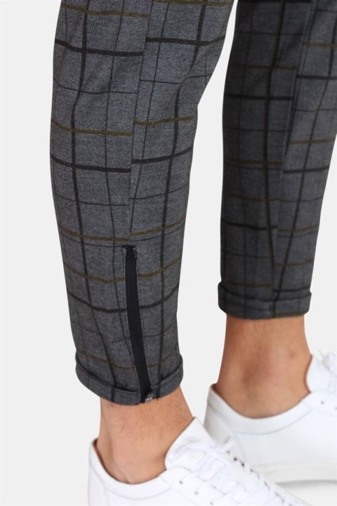 Gabba Pisa Chino Pantalon Big Check Yellow