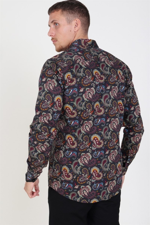 Only & Sons Frederik L/S Paisley Stretch Chemises Phantom
