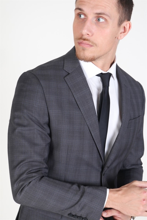 Lindbergh Checked Men's Costume Check Grey