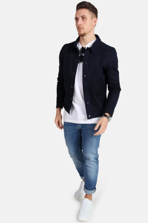 Selected Matt LS Sweat Chemises B Dark Sapphire