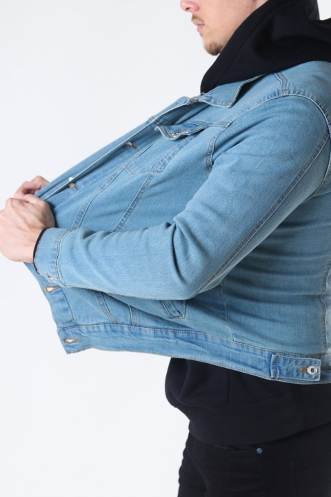 Solid Peyton Denim Veste Light Village Blue Denim
