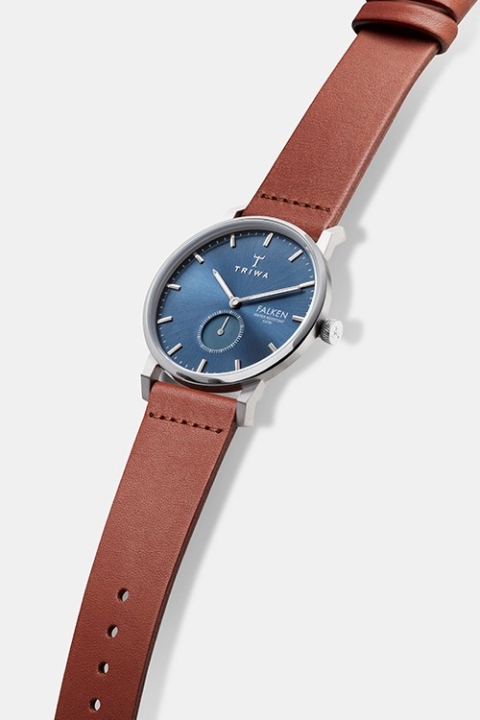 Triwa Blue Ray Falken Montres Brown Classic Silver Buckle