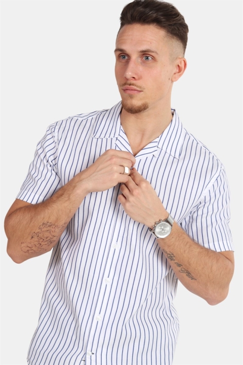 Kronstadt Cuba S/S Gr. 106 Chemises White/Navy