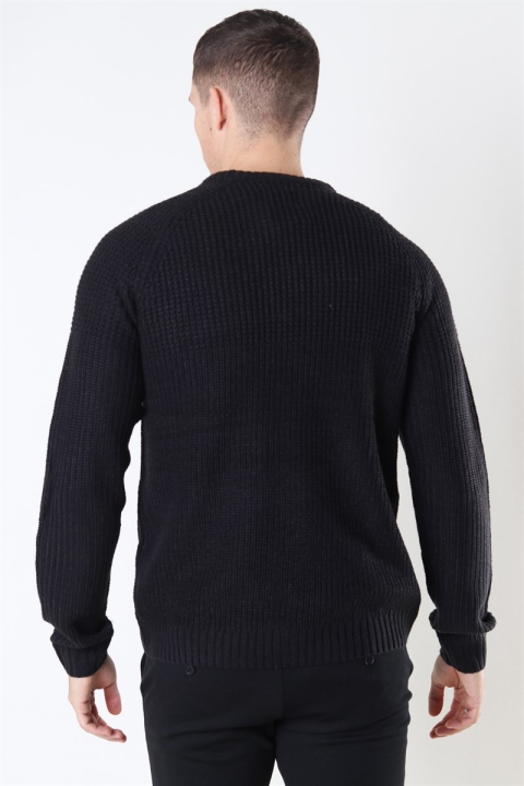 Only & Sons Kelvin 5 Struc Crew Neck Tricot Black