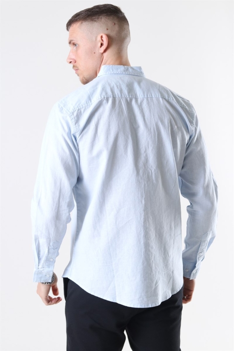 Clean Cut Copenhagen Cotton Linen Chemises Sky Blue