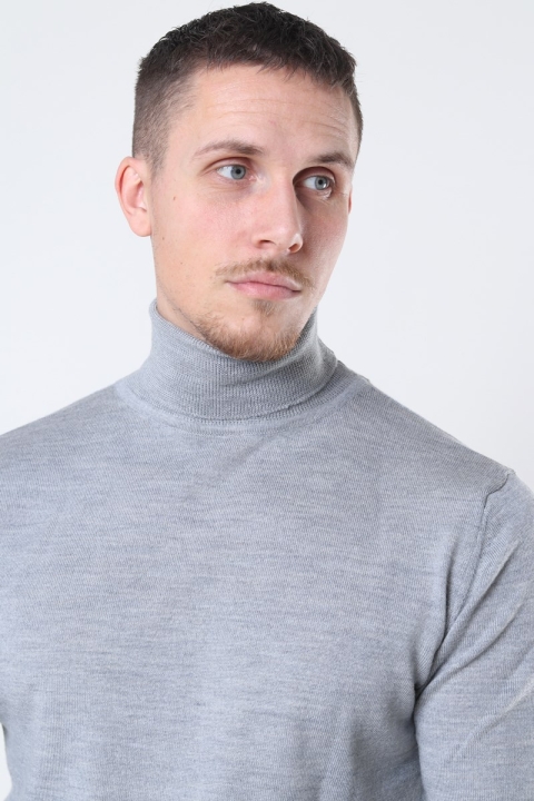 Clean Cut Copenhagen Merino Wool Roll Tricot Light Grey Mel