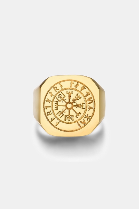 Northern Legacy Vegvisir Anneau Gold