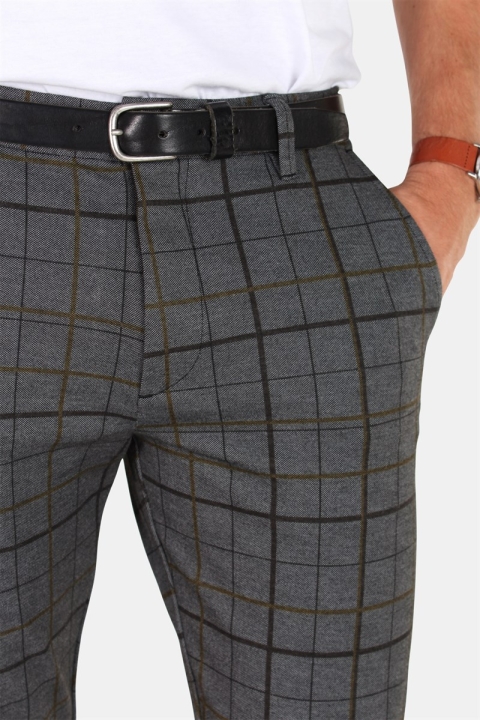 Gabba Pisa Chino Pantalon Big Check Yellow