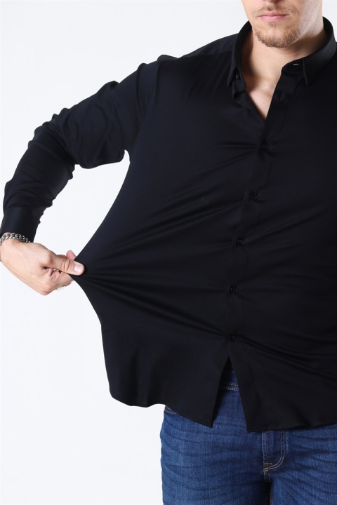 Mos Mosh Marco Jersey Chemises Black